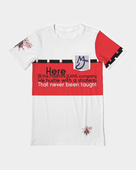 Red and White Men's Everyday Pocket Tee