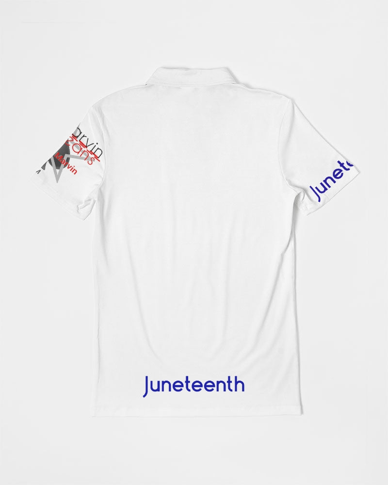 Juneteenth BY MARVIN JEANS Men's Slim Fit Short Sleeve Polo