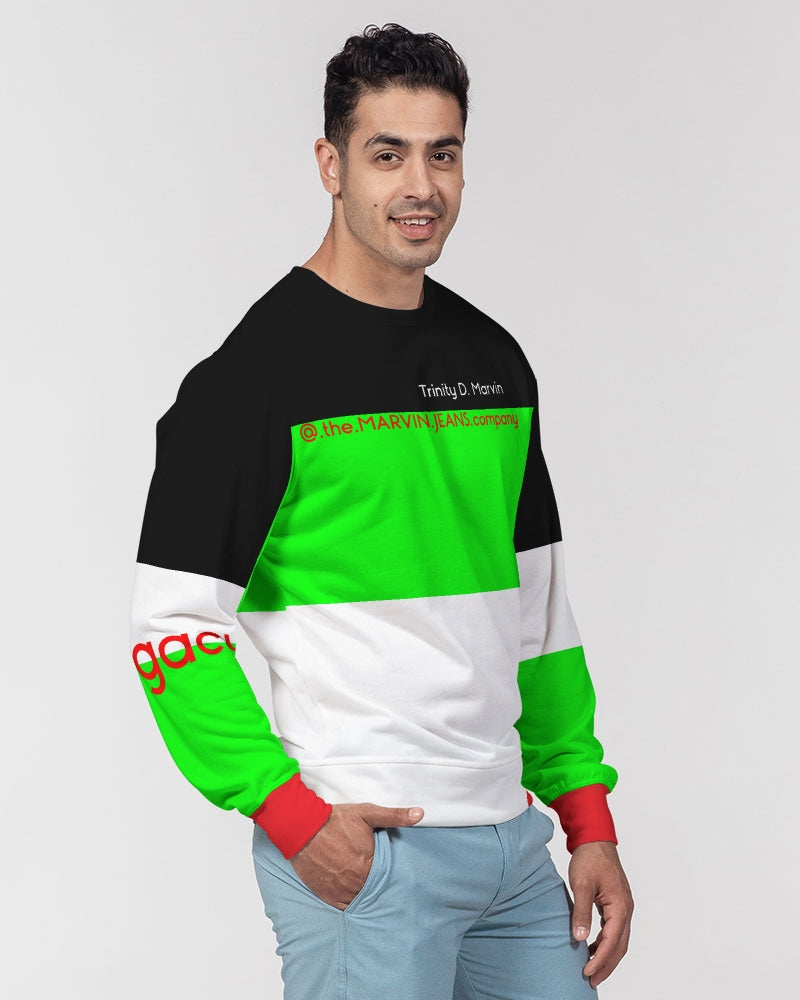 Beautiful BY MARVIN JEANS Men's Classic French Terry Crewneck Pullover
