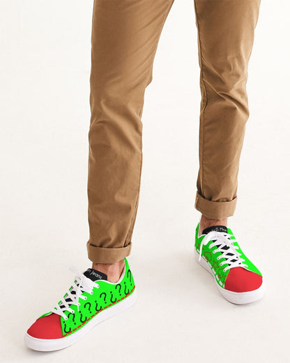 Beautiful  Men's Faux-Leather Sneaker