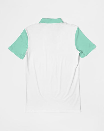 Beyond definition mint  Men's Slim Fit Short Sleeve Polo
