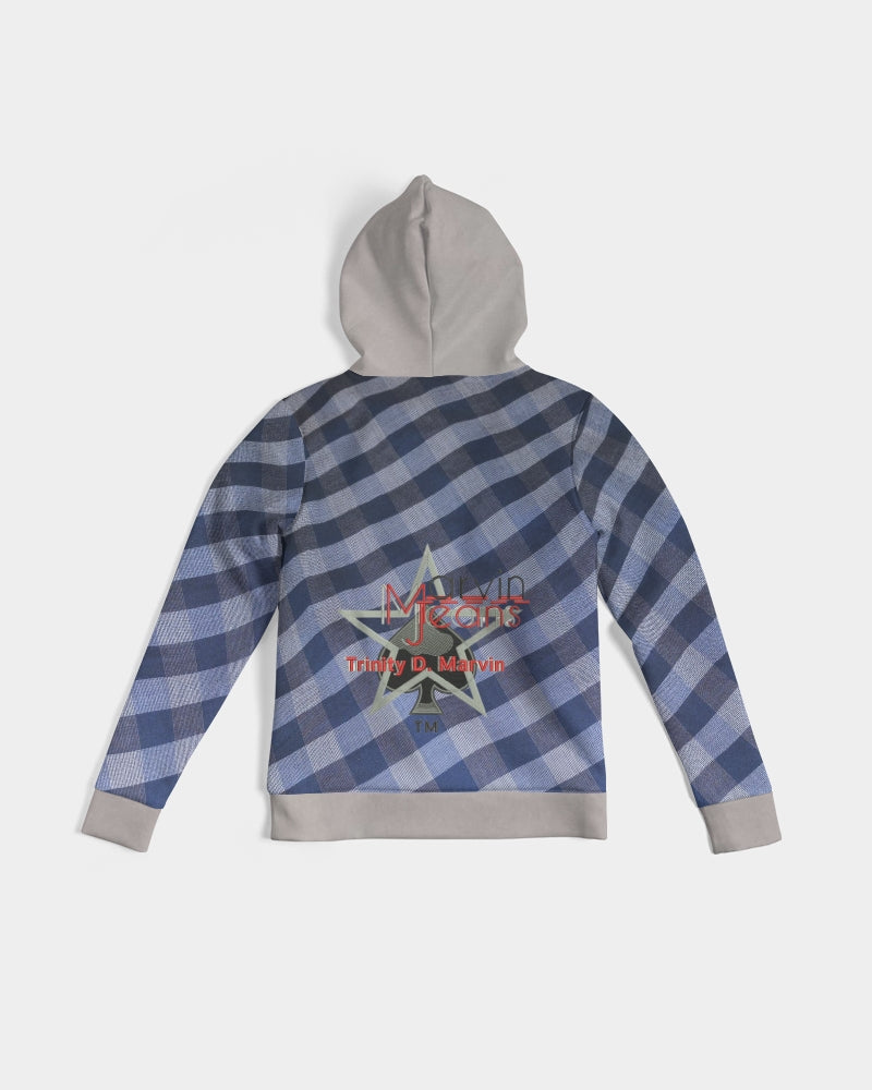 Blue stripes by Marvin Jeans and Trinity D Marvin Women's Hoodie