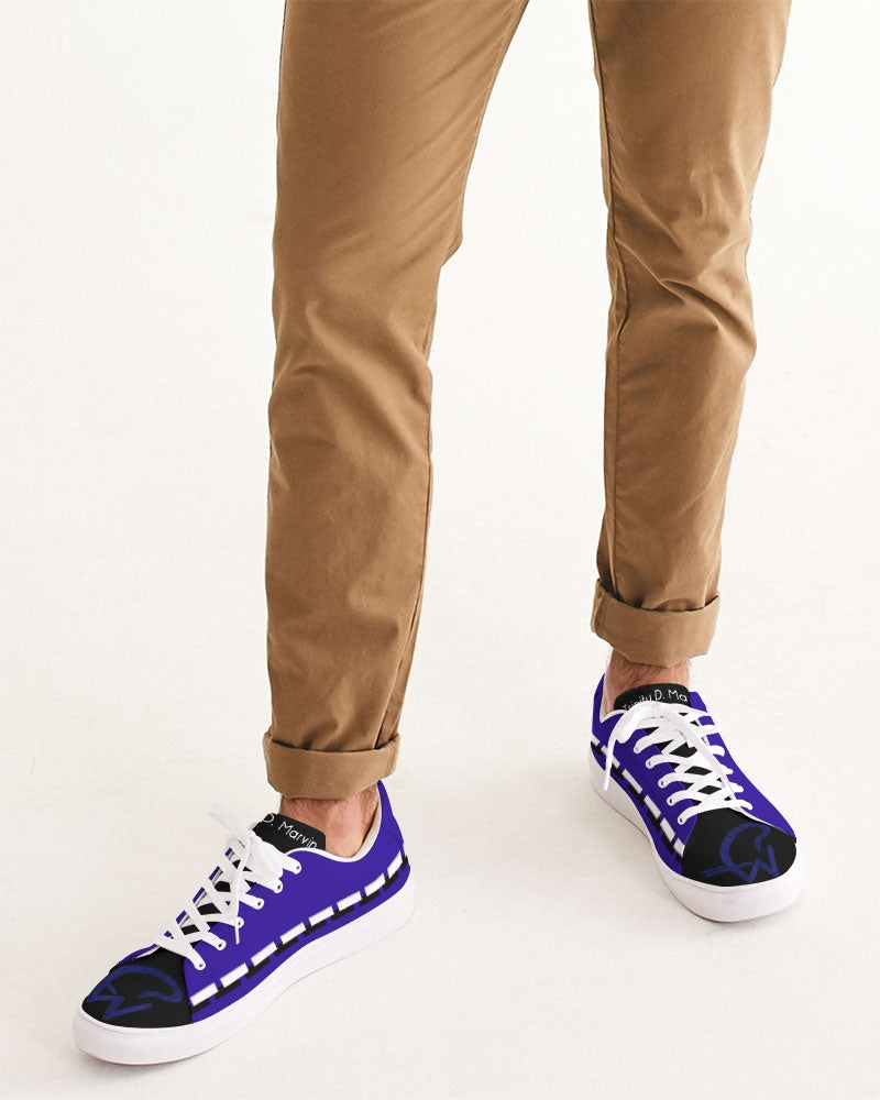 Black spade by Marvin Jeans and Trinity D Marvin Men's Faux-Leather Sneaker