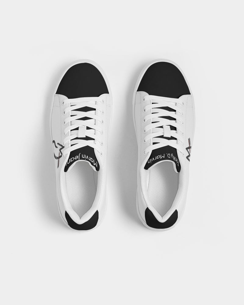 Black and white 2.0 by Marvin Jeans and Trinity D Marvin Men's Faux-Leather Sneaker