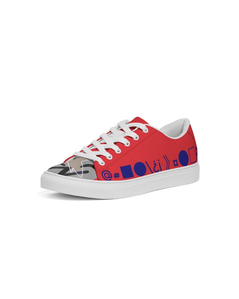 Red crazy BY MARVIN JEANS Men's Faux-Leather Sneaker
