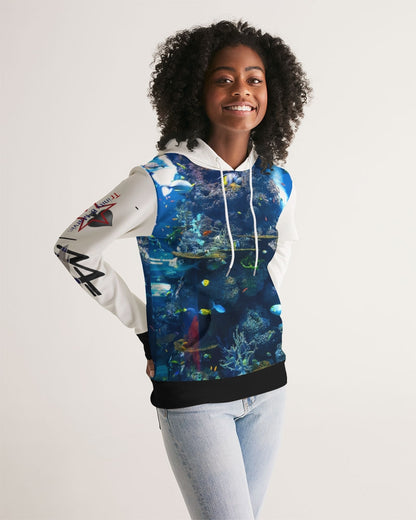 Sea world Two logo's SeaWorld by Marvin Jeans and Trinity D Marvin Women's Hoodie