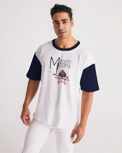 Navy Blue by Marvin Jeans and Trinity D Marvin Men's Premium Heavyweight Tee
