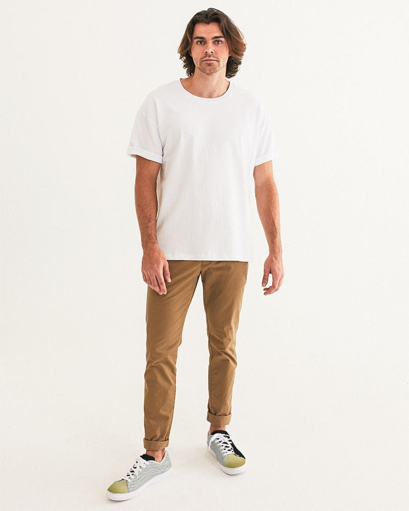 Gator white gold tip BY MARVIN JEANS Men's Faux-Leather Sneaker
