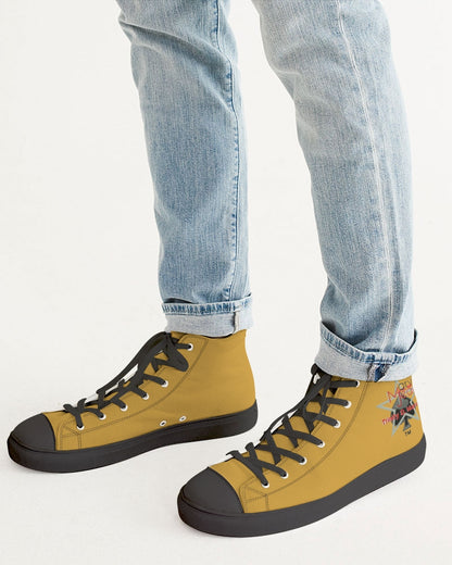 Gold by Marvin Jeans and Trinity D Marvin Men's Hightop Canvas Shoe - Black
