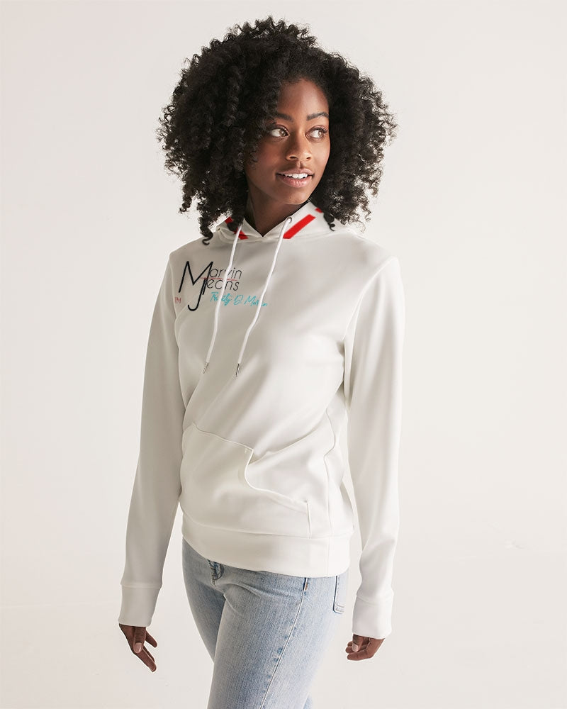 All white by Marvin Jeans and Trinity D Marvin Women's Hoodie