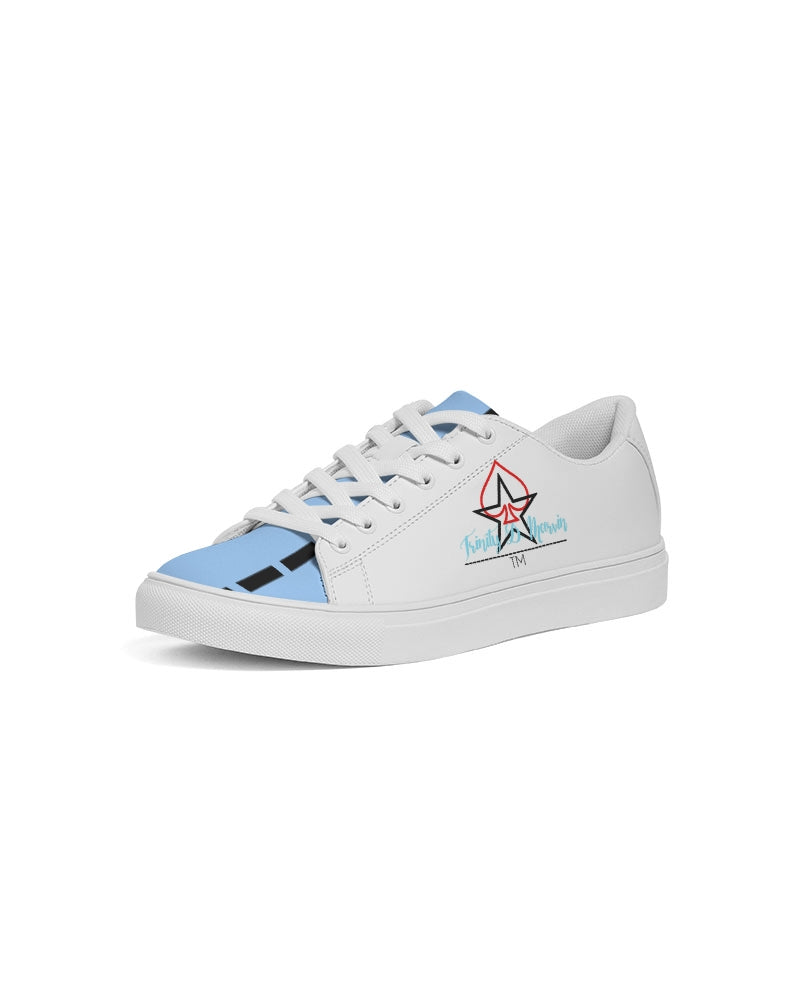 Baby blue BY MARVIN JEANS Men's Faux-Leather Sneaker