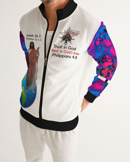 High tide in God we trust by Marvin Jeans and Trinity D Marvin Men's Track Jacket