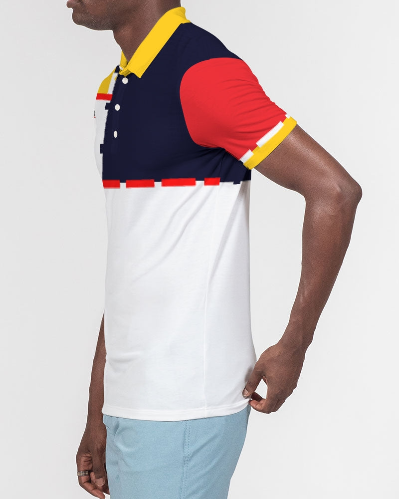 K'Kay by Marvin Jeans and Trinity D Marvin Men's Slim Fit Short Sleeve Polo
