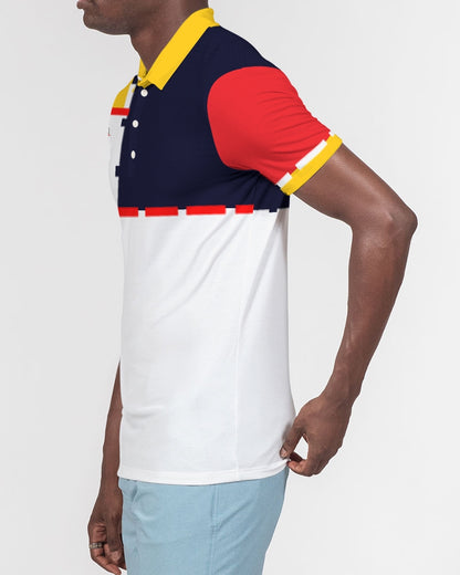 K'Kay by Marvin Jeans and Trinity D Marvin Men's Slim Fit Short Sleeve Polo