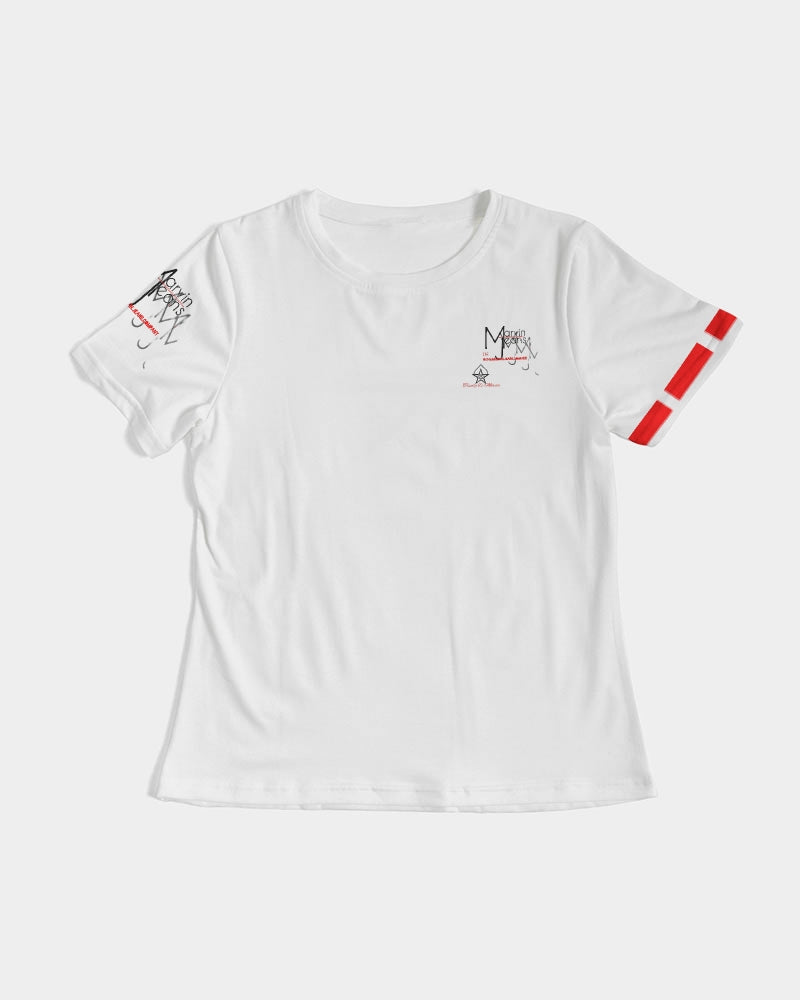 All white Marvin Jeans Women's Tee