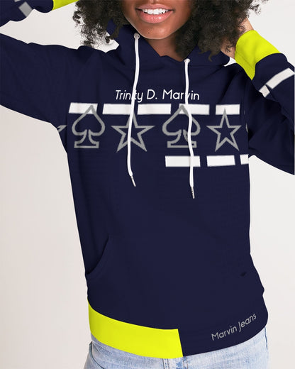 Fashion Icon by Marvin Jeans and Trinity D Marvin Women's Hoodie