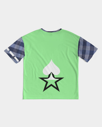 Blue stripes mint by Marvin Jeans and Trinity D Marvin Men's Premium Heavyweight Tee