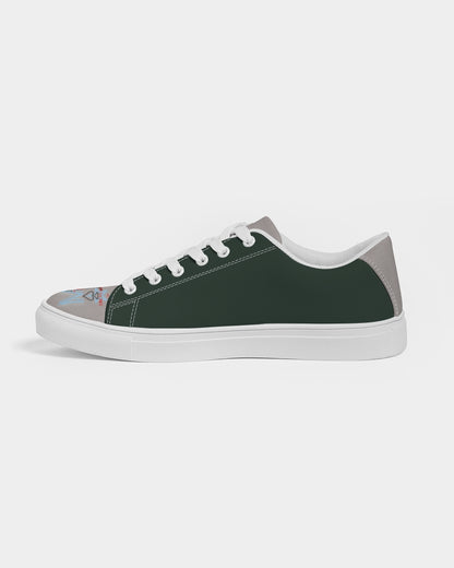 Above greatness light gray  Men's Faux-Leather Sneaker