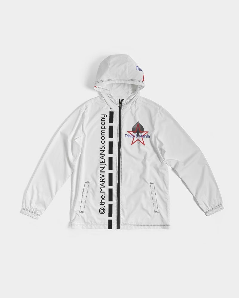 All White New-Legacy BY MARVIN JEANS Men's Windbreaker