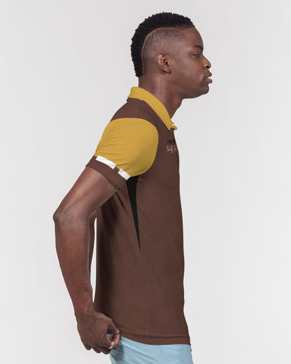 Premium Gold by Marvin Jeans and Trinity D Marvin Men's Slim Fit Short Sleeve Polo
