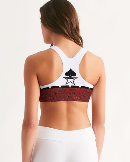 Gator red by Trinity D Marvin Women's Seamless Sports Bra