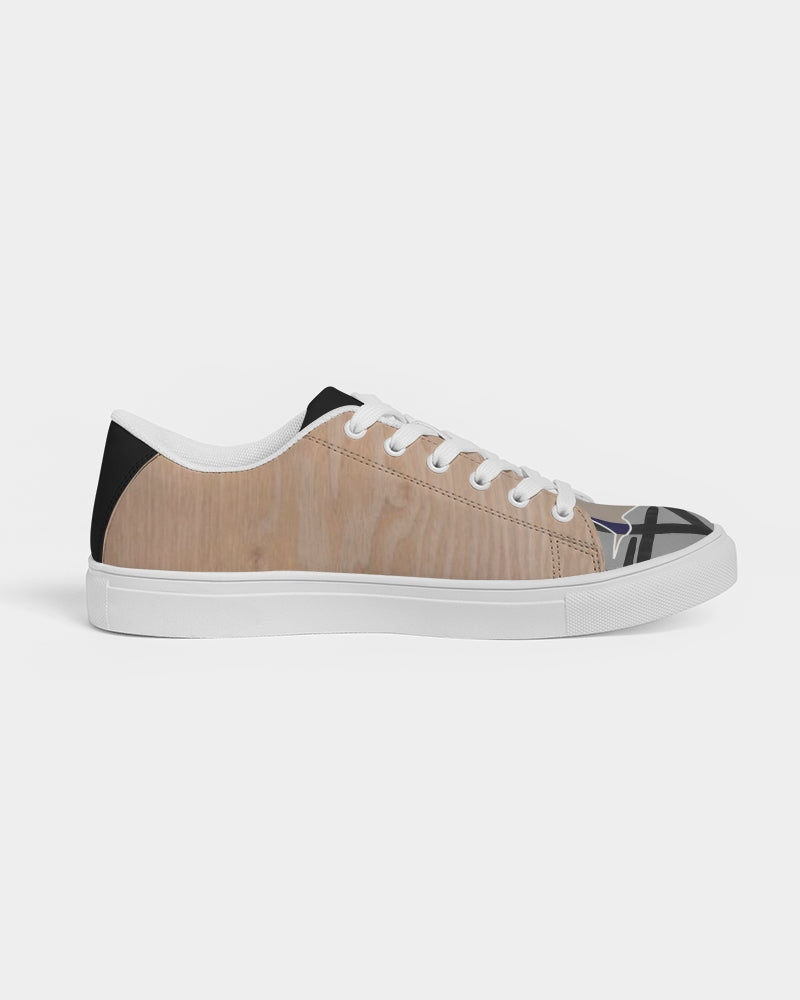 Woodgrain MJ tip by Trinity D. Marvin and Marvin Jeans Men's Faux-Leather Sneaker