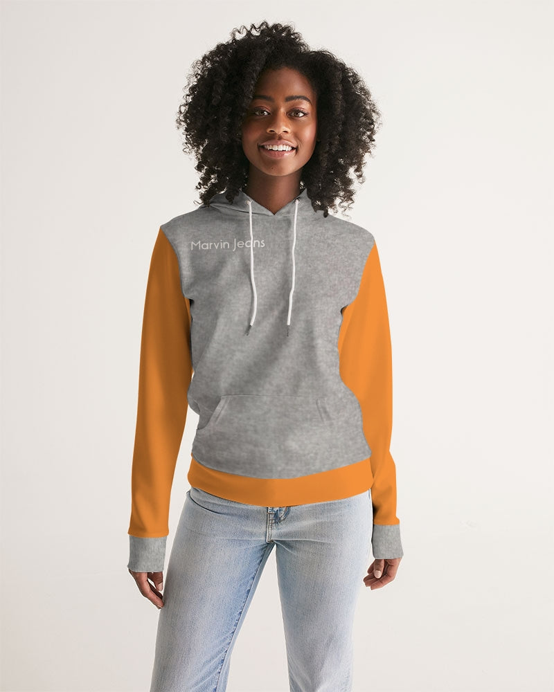 Light grey orange  Women's Hoodie