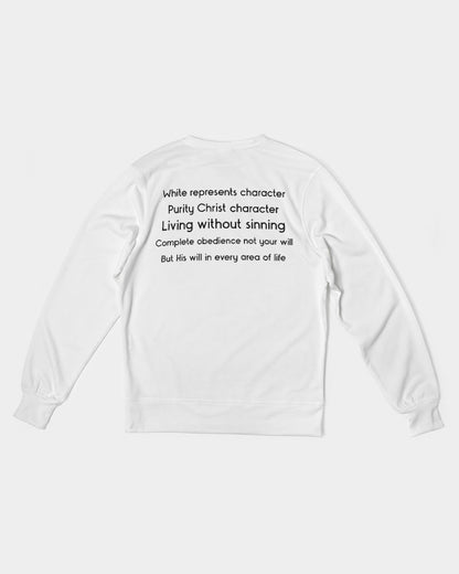 Retro) Gospel message by Marvin Jeans Men's Classic French Terry Crewneck Pullover