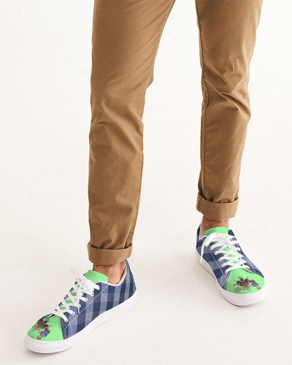 Blue stripes Mint by Marvin Jeans and Trinity D Marvin Men's Faux-Leather Sneaker