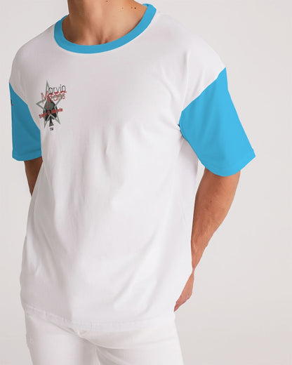 Louid blue by Marvin Jeans and Trinity D Marvin Men's Premium Heavyweight Tee