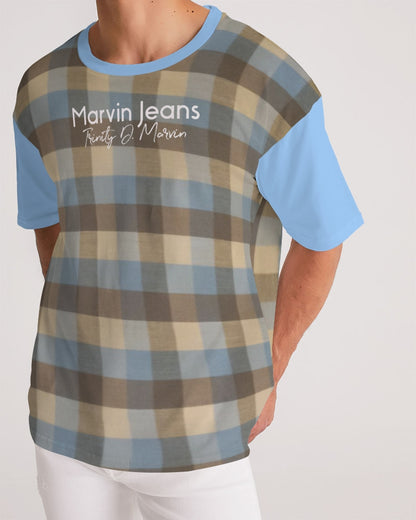 @plaids baby blue Men's Premium Heavyweight Tee