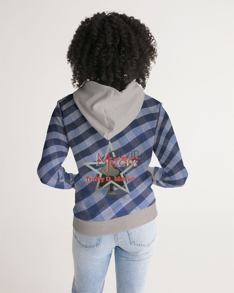 Blue stripes by Marvin Jeans and Trinity D Marvin Women's Hoodie