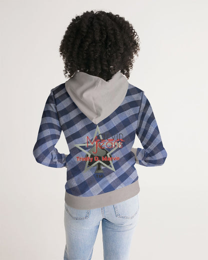 Blue stripes by Marvin Jeans and Trinity D Marvin Women's Hoodie