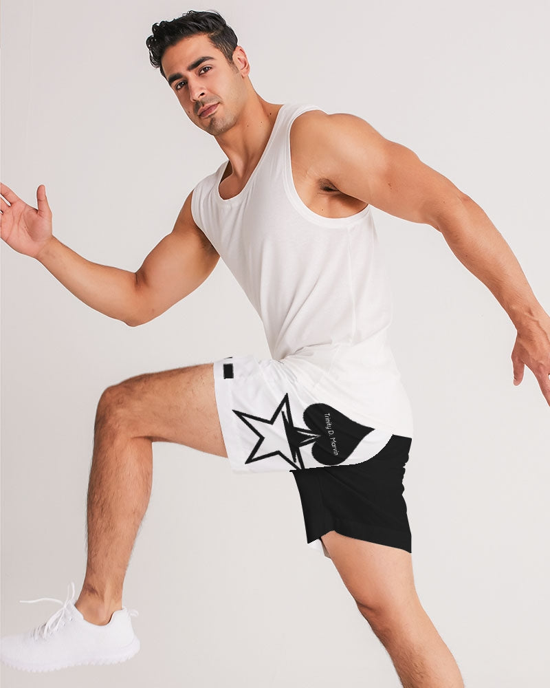 Black & white BY MARVIN JEANS Men's Jogger Shorts