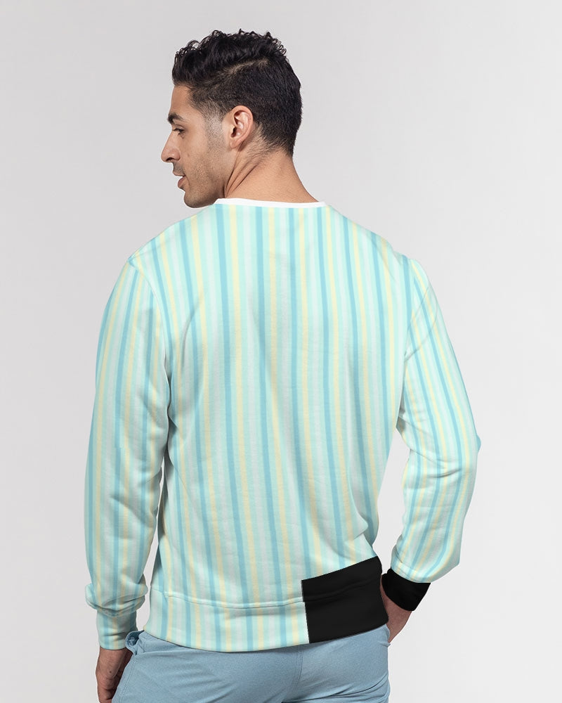 Pin stripes by Marvin Jeans and Trinity D Marvin Men's Classic French Terry Crewneck Pullover