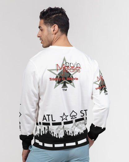 @tlanta Saint Louis by Marvin Jeans and Trinity D Marvin Men's Classic French Terry Crewneck Pullover