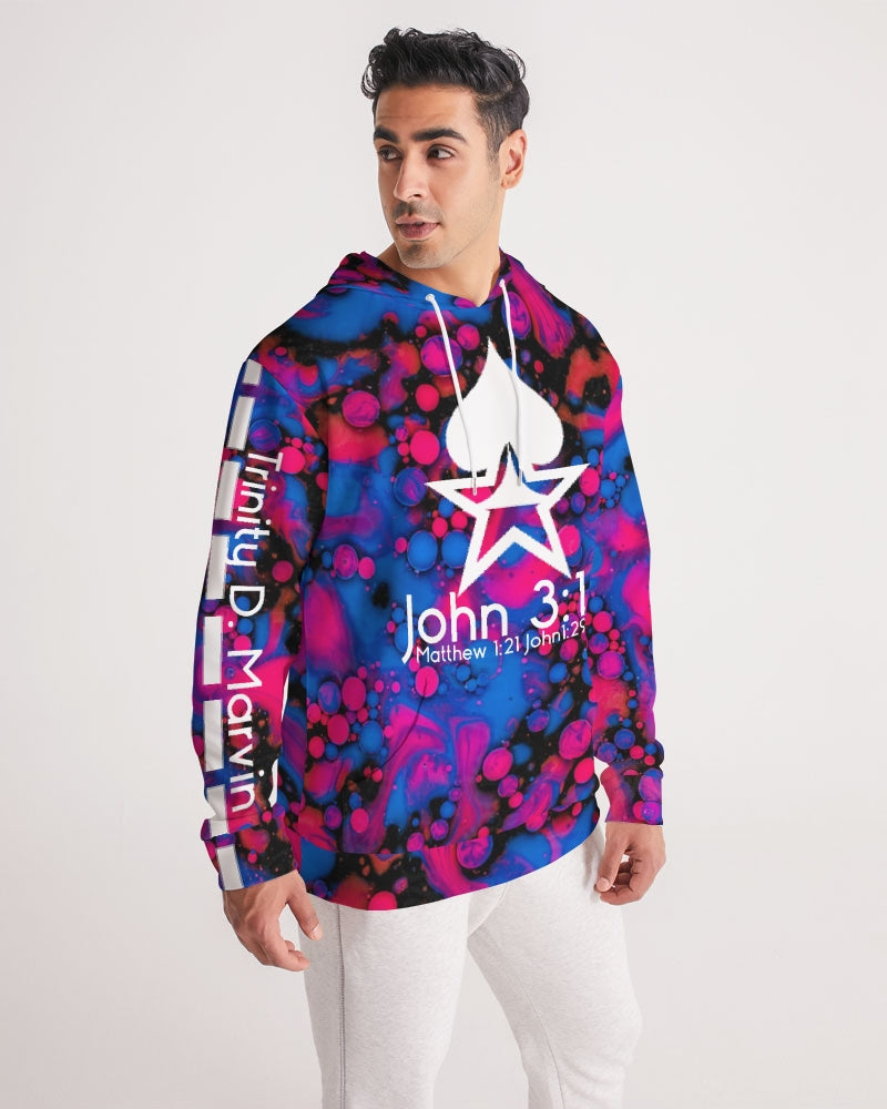 Hight tide John 3:16 by Marvin Jeans and Trinity D Marvin Men's Hoodie