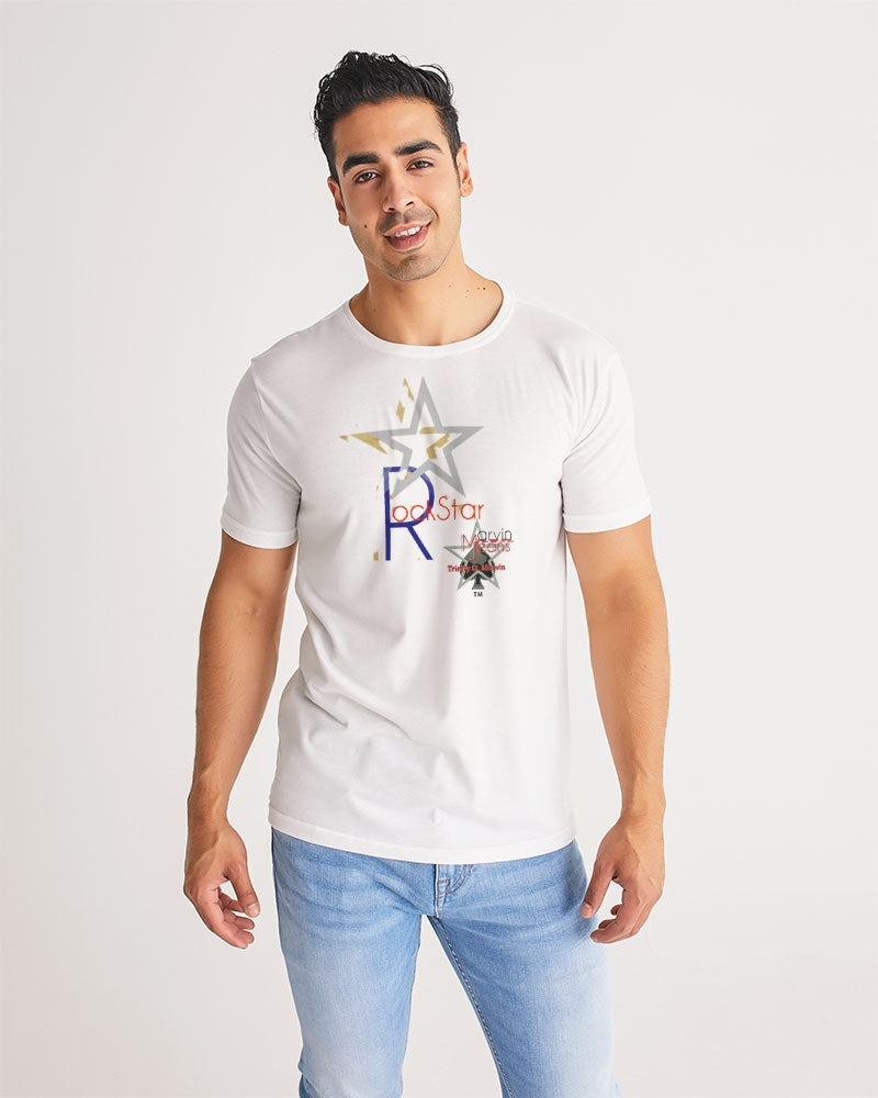 Rockstar all white by Marvin Jeans and Trinity D Marvin Men's Tee