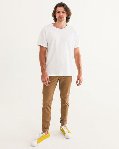 Yellow white BY MARVIN JEANS Men's Faux-Leather Sneaker