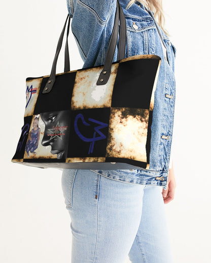 Bold gold logo's by Marvin Jeans and Trinity D Marvin Stylish Tote