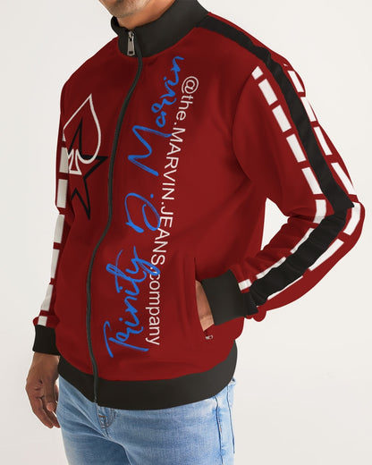 @tlanta Infinity BY MARVIN JEANS Men's Stripe-Sleeve Track Jacket