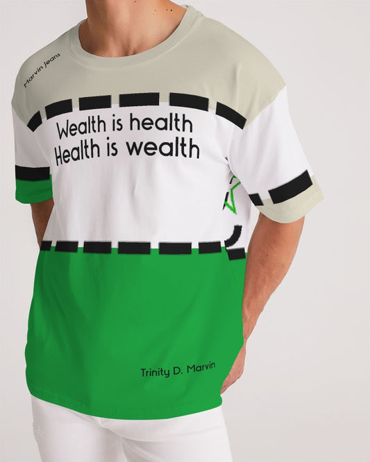 Health is wealth BY MARVIN JEANS Men's Premium Heavyweight Tee