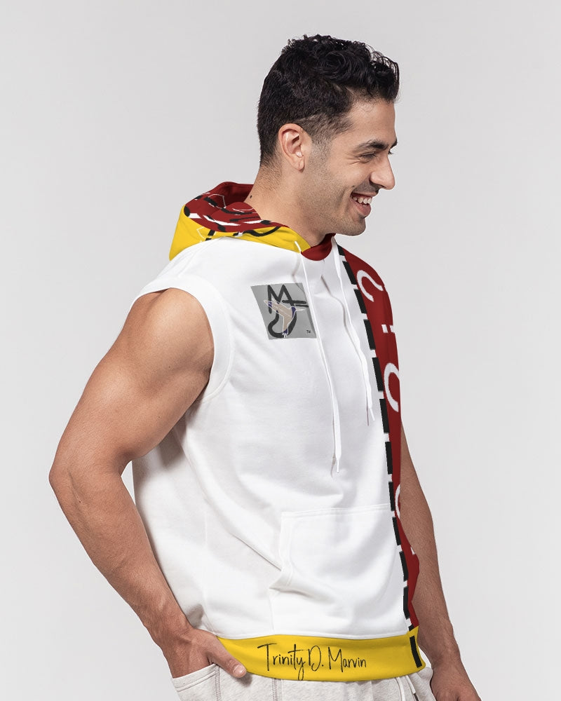 Yellow mix-up Men's Premium Heavyweight Sleeveless Hoodie