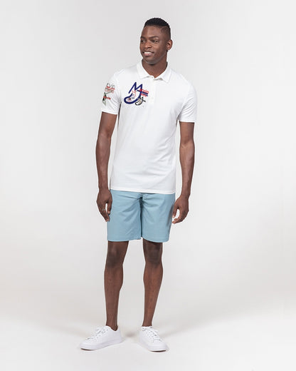 Logo's mix by Marvin Jeans and Trinity D Marvin Men's Slim Fit Short Sleeve Polo
