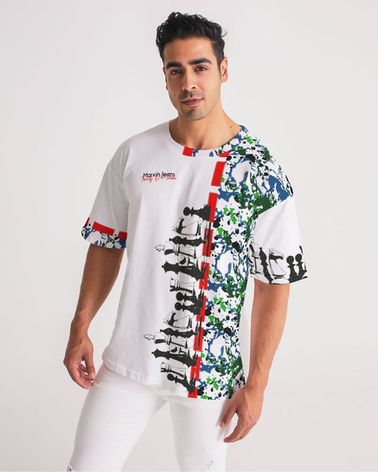 Wild splash chest board  by Marvin Jeans and Trinity D Marvin Men's Premium Heavyweight Tee