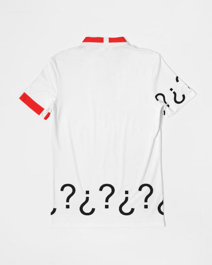 All White Legacy Men's Slim Fit Short Sleeve Polo