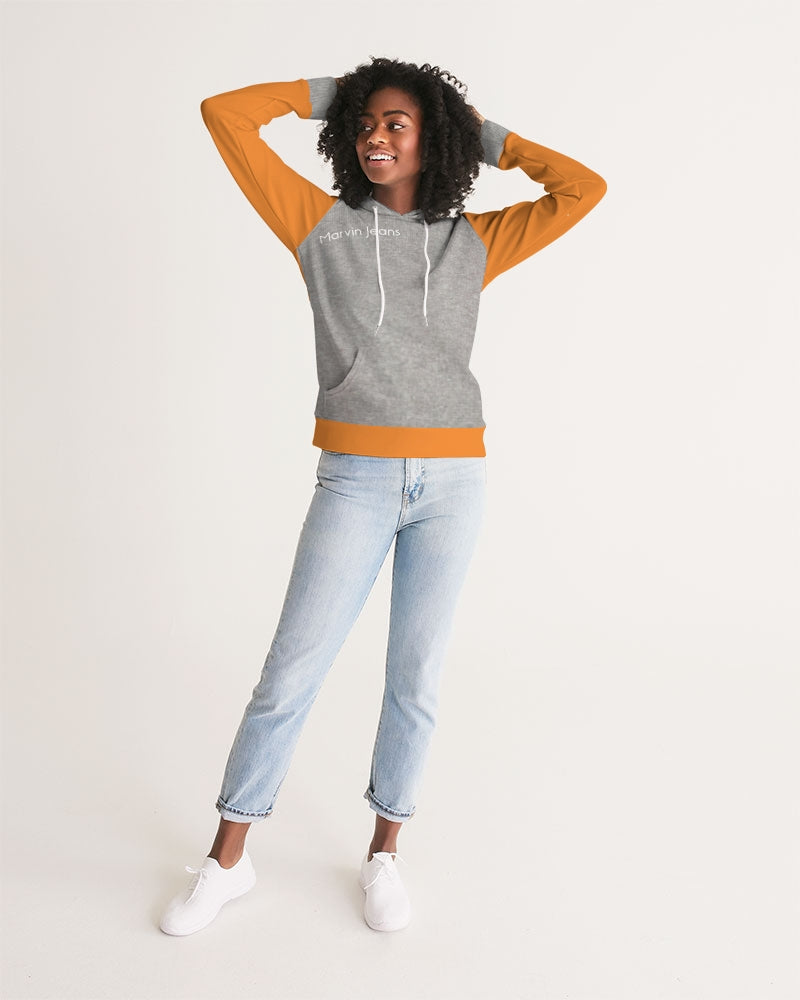 Light grey orange  Women's Hoodie