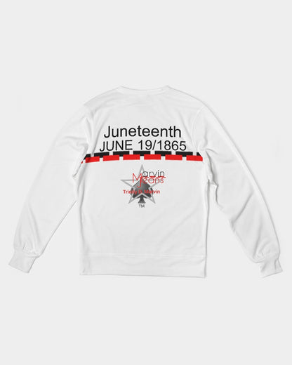 Gospel message freedom from sin BY MARVIN JEANS Men's Classic French Terry Crewneck Pullover
