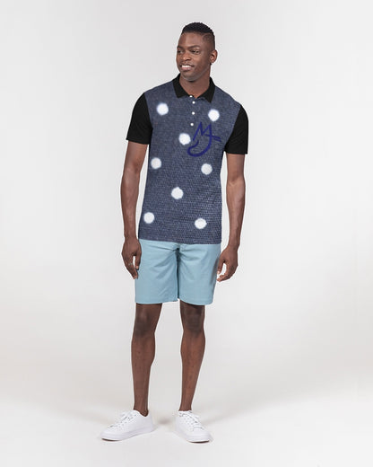 Dots by Marvin Jeans and Trinity D Marvin Men's Slim Fit Short Sleeve Polo