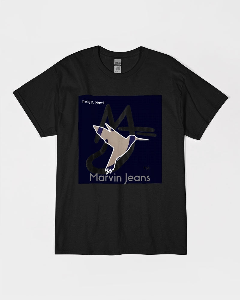 Black by Marvin Jeans and Trinity D Marvin Unisex Ultra Cotton T-Shirt | Gildan